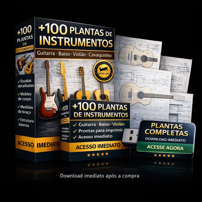 +100 Plantas de Instrumentos com medidas completas