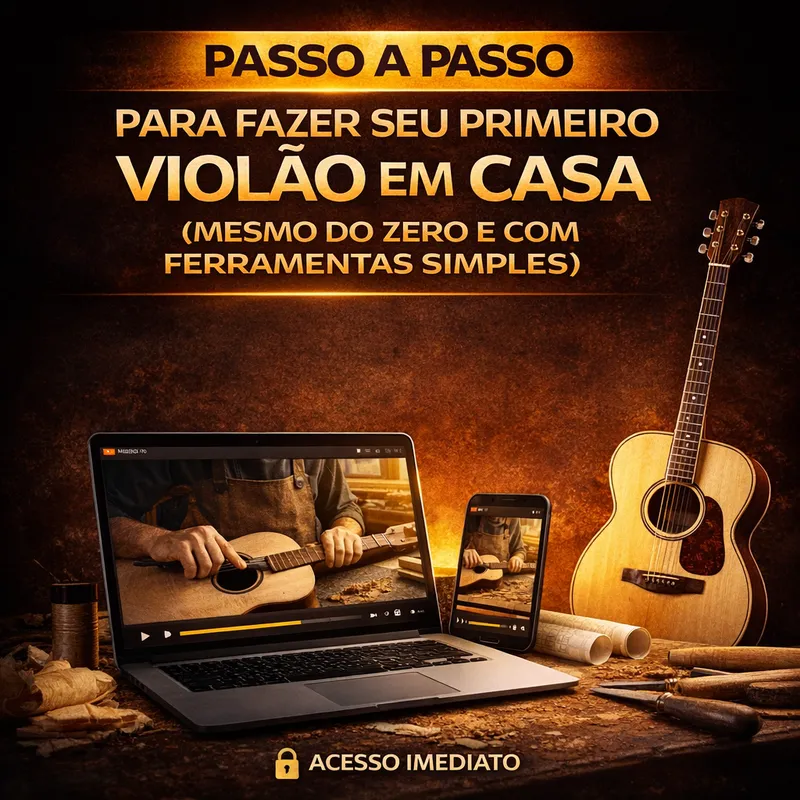 Passo a passo para fazer o primeiro violão em casa